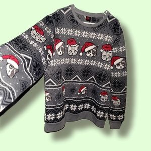 Mad Engine's Ugly Christmas  Sweater Grumpy Cat Men's - size XXL - pre-owned